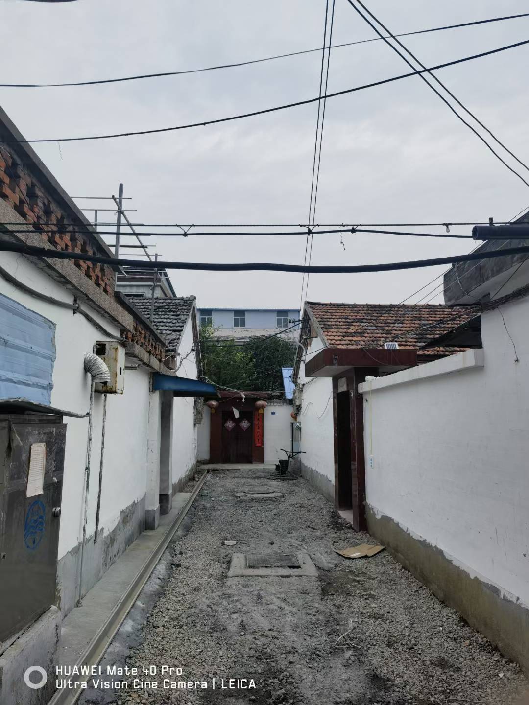利辛县老旧小区改造公安局家属院线路整理现场全景